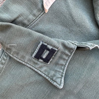 1960’s Vietnam War Chaplain Patched Fatigue Shirt Large