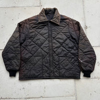 1950’s/60’s Sun-Faded Black Quilted Jacket Large