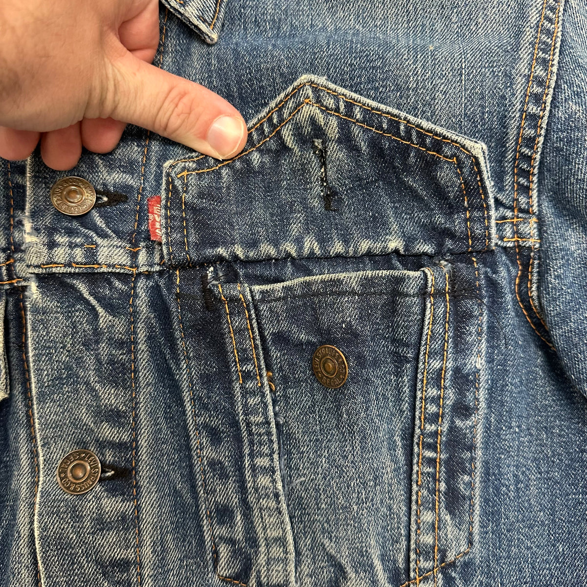 1970’s Levi’s Big E Type 3 Denim Jacket 20” Chest