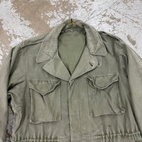1940’s WWII Thrashed M-43 Field Jacket Size 42L