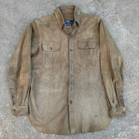 1980’s Polo Ralph Lauren Suede Leather Work Shirt Medium