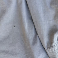 1940’s Anthony’s Buckhide Grey Cotton Work Shirt Large 24” Chest