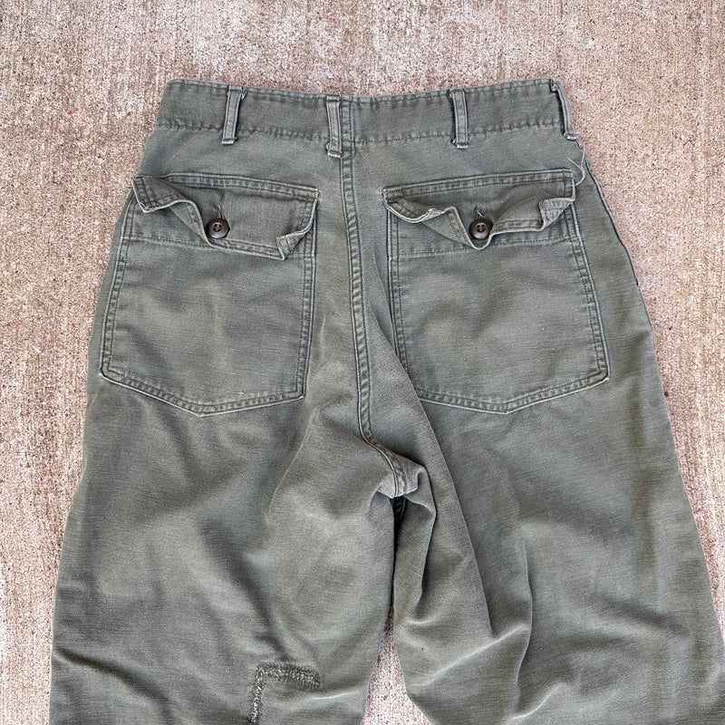 1970’s Repaired OG-107 Fatigue Pants 29” x 28”