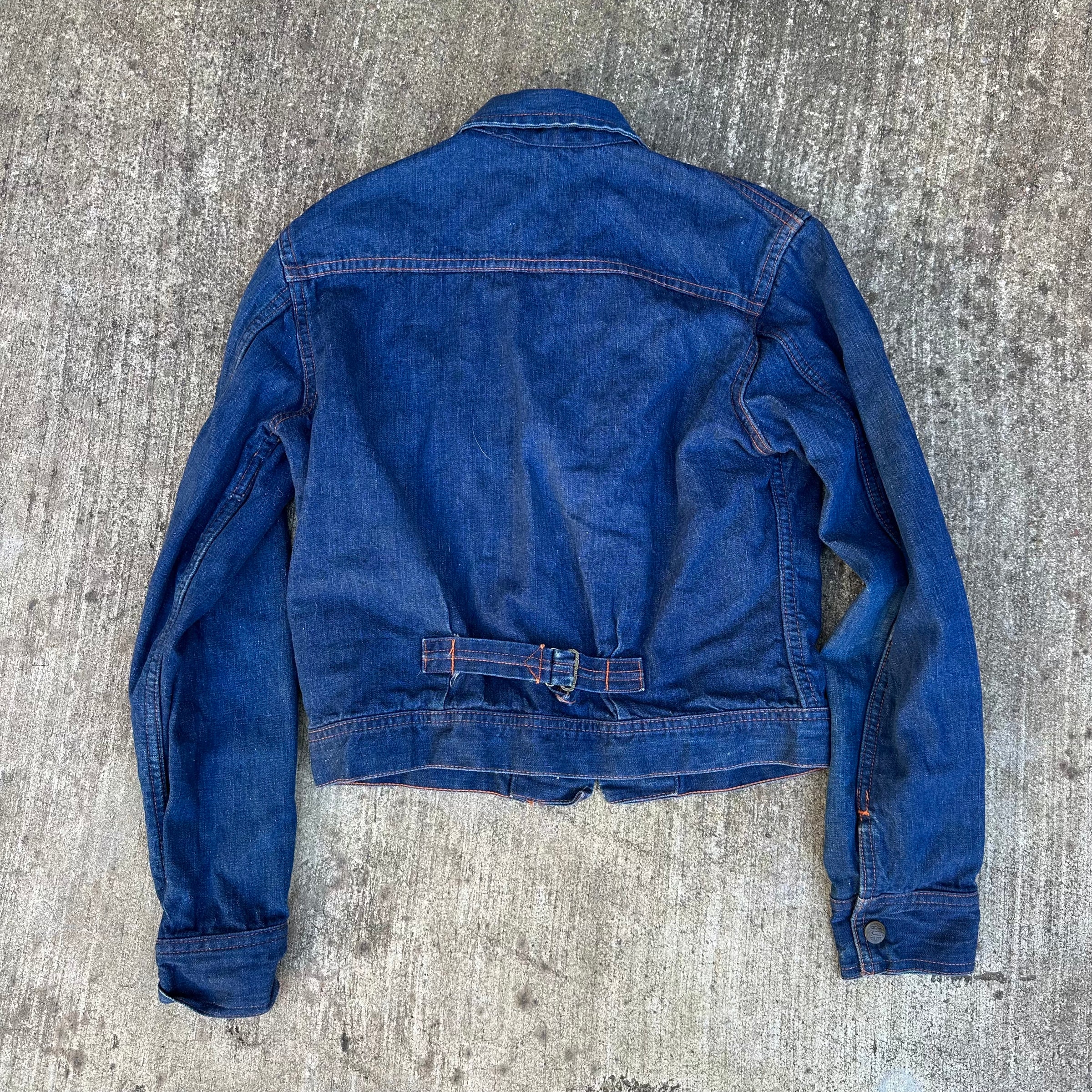 1940’s Tuf Nut Cotton Flannel Lined 2 Pocket Denim Jacket