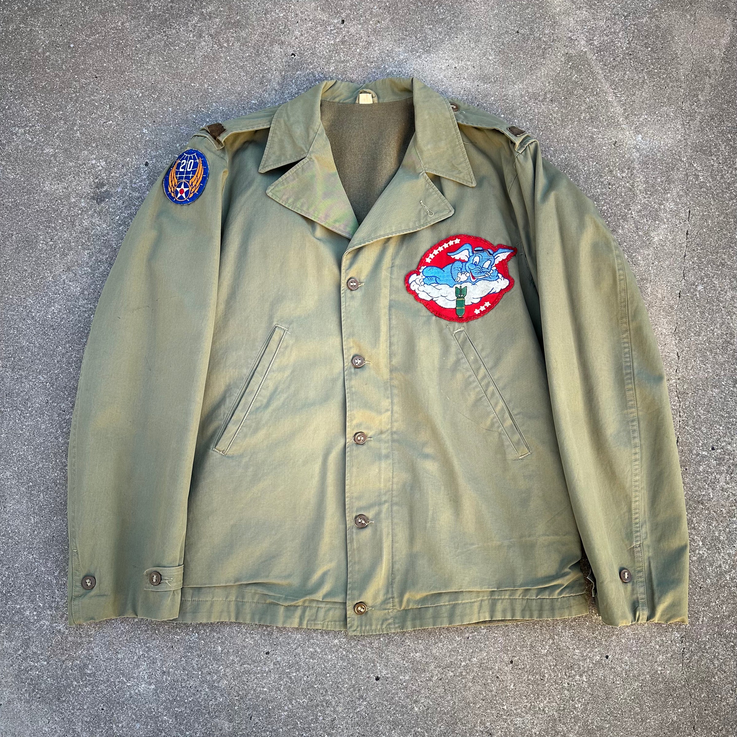 1940’s WWII Patched M-41 Field Jacket 36L