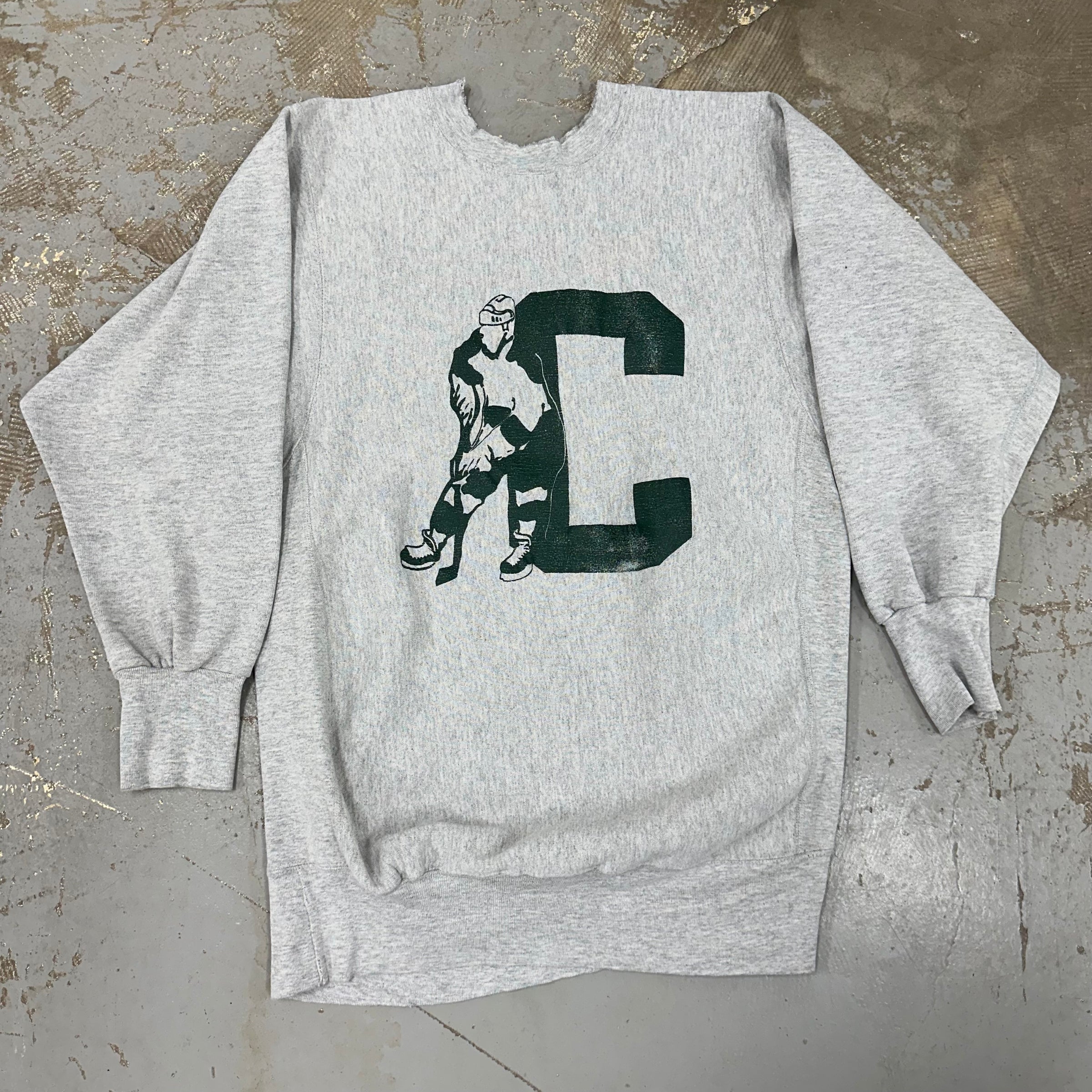 1990’s Clarkson Hockey Reverse Weave Style Sweatshirt Medium