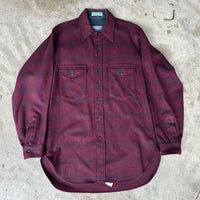 1970’s Pendleton Shadow Plaid Western Shirt Medium