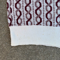 1950’s Barclay Playshirt Rockabilly Helix Pattern Cotton Short Sleeve Sweater