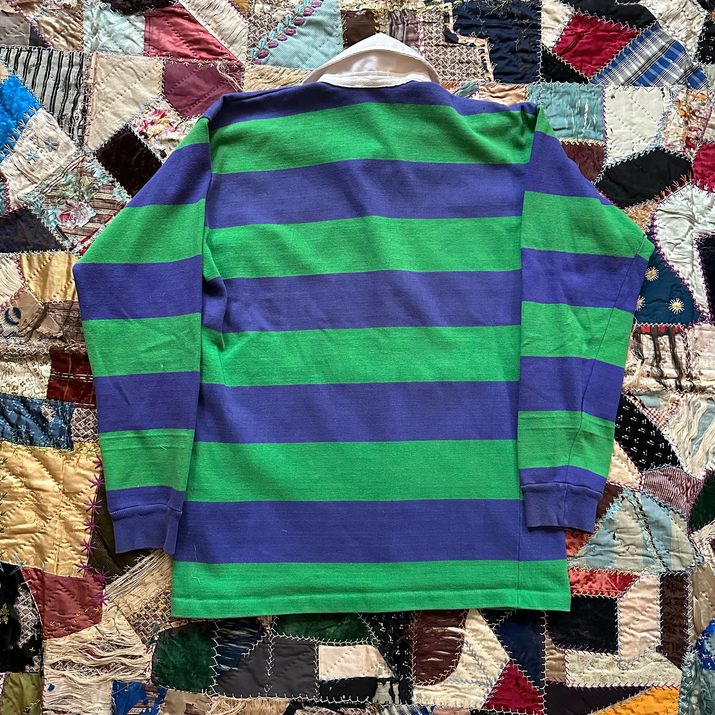 1960’s Purple and Green Striped Cotton Rugby Shirt