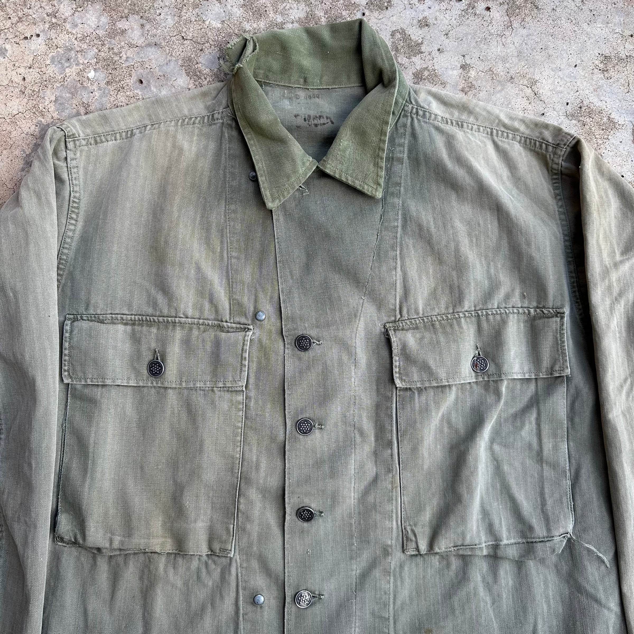 1940’s WWII M-43 HBT Jacket 25.5” Chest