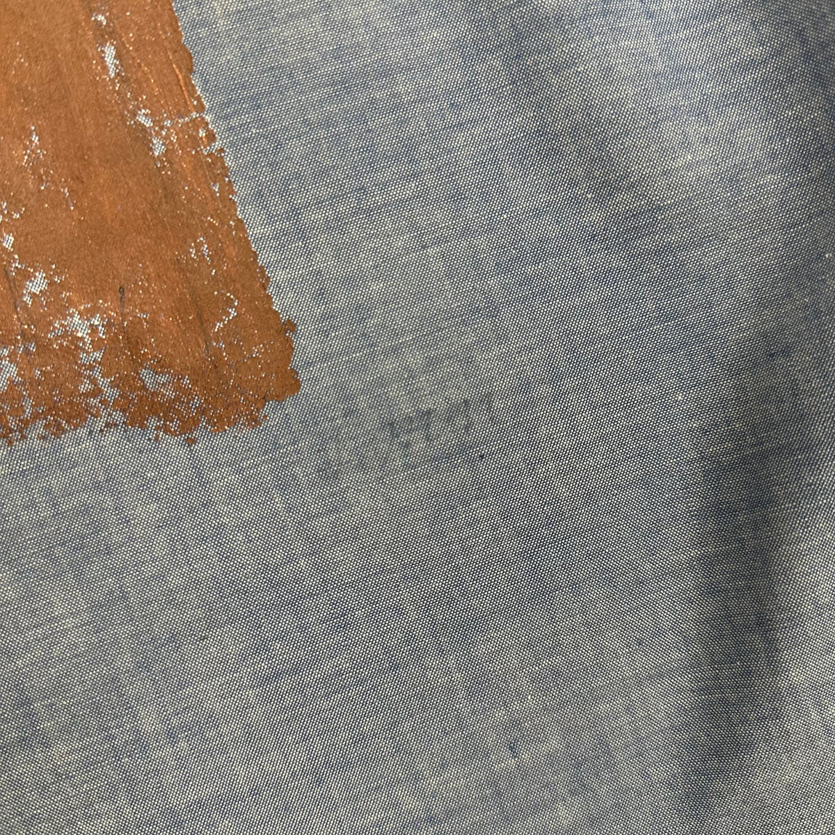 1970’s Seagull Painted Montgomery Ward Chambray Shirt Large