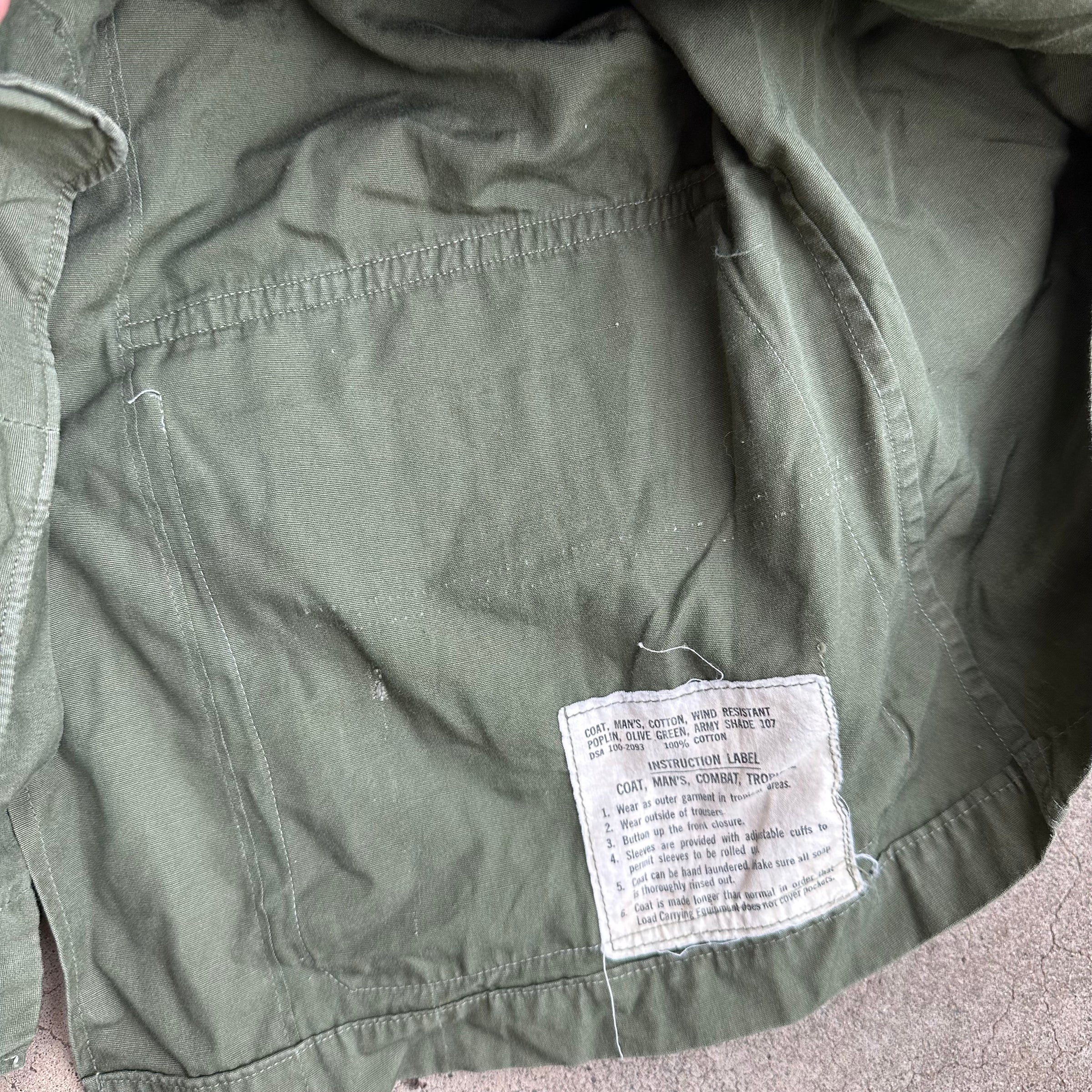 1960’s Vietnam War Tailored Poplin Jungle Jacket