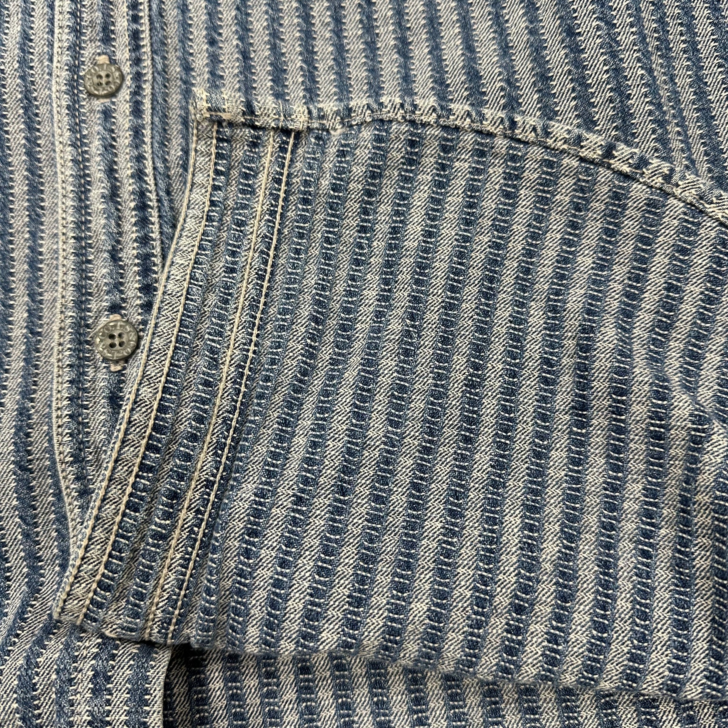 1990’s Levi’s Jeanswear Striped Denim Shirt Medium