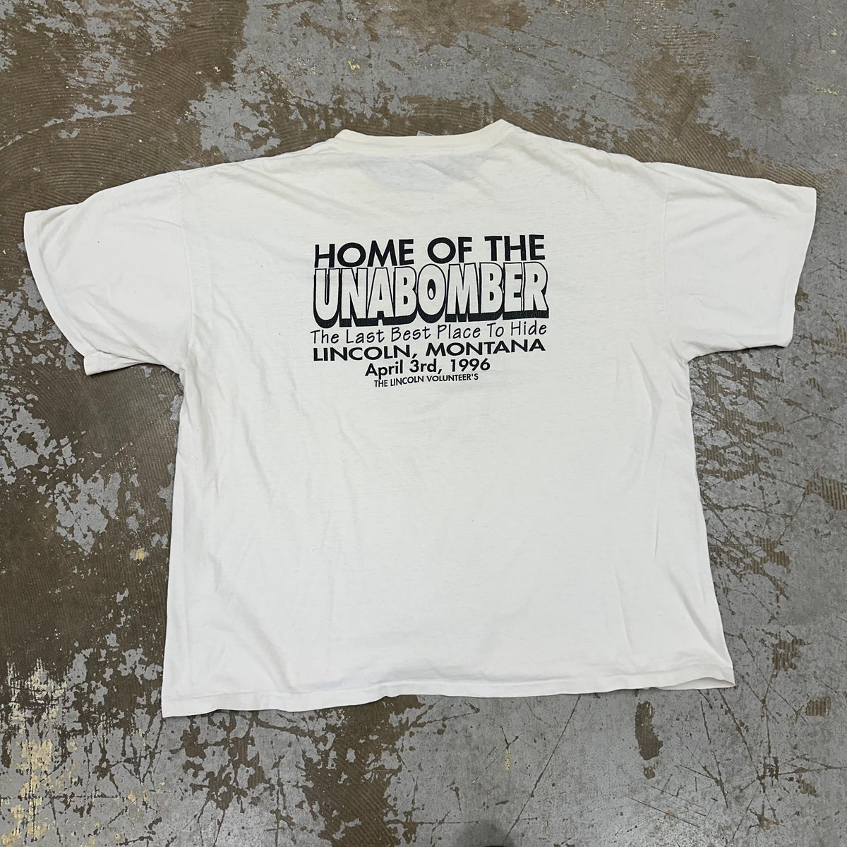 1990’s Unabomber T-Shirt XL