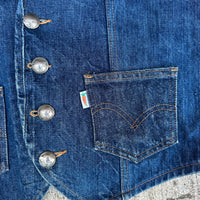 1970’s/80’s Levi’s Fresh Produce Denim Vest S/M