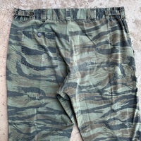 1970’s Civilian Tiger Stripe Camo Fatigue Pants 40” Waist