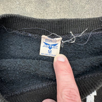 1960’s Northeast Rockets Flock Print Black Crewneck Sweatshirt Small