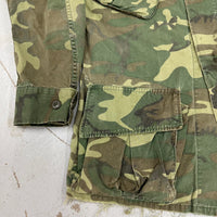 1960’s Vietnam War Poplin ERDL Camo Jungle Jacket Small Regular
