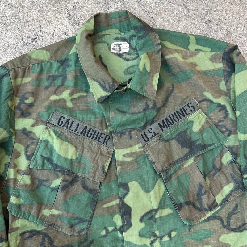 1960’s Mint Named ERDL Camo Jungle Jacket Small Short