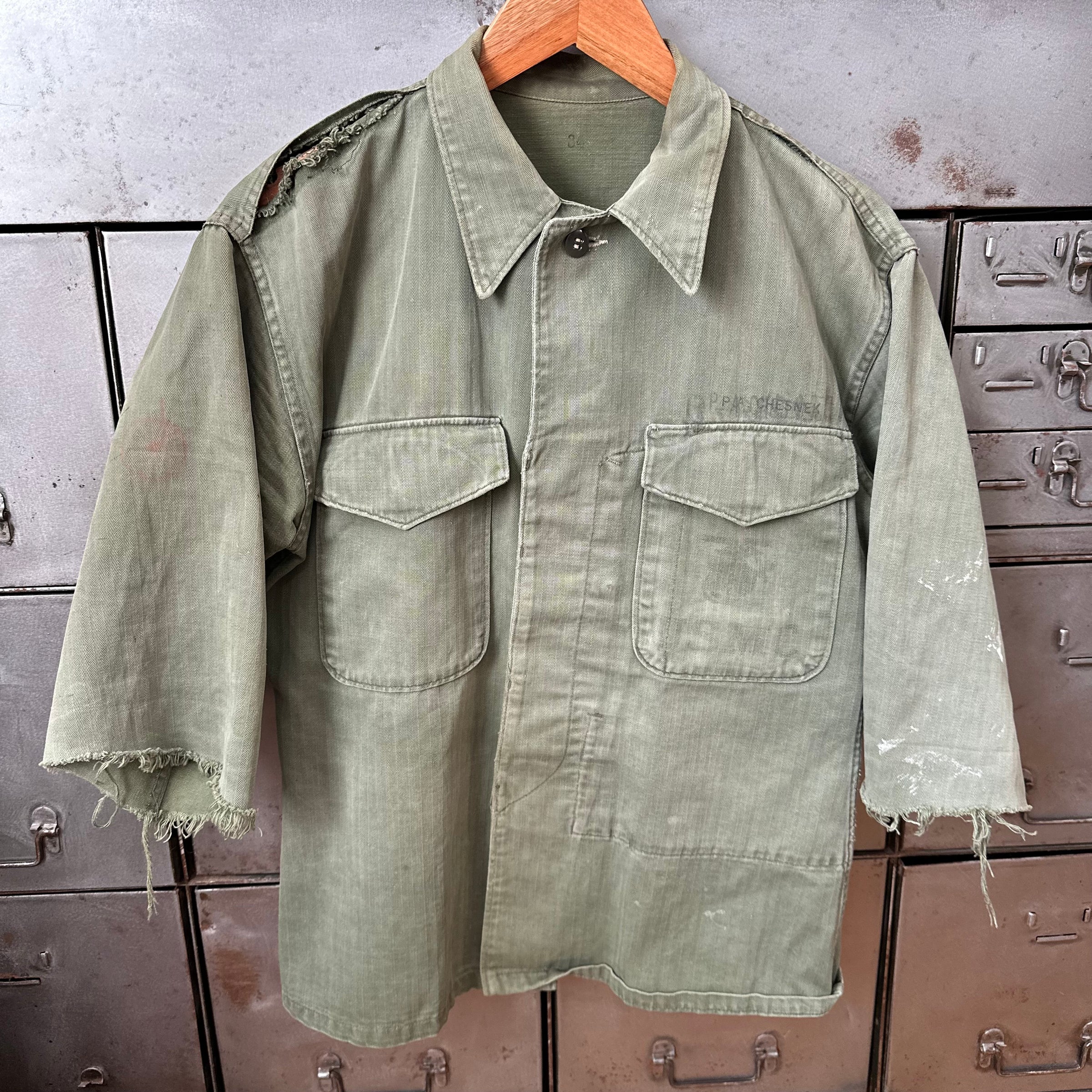 1950’s Hippy Customized USMC P-56 HBT Utility Jacket