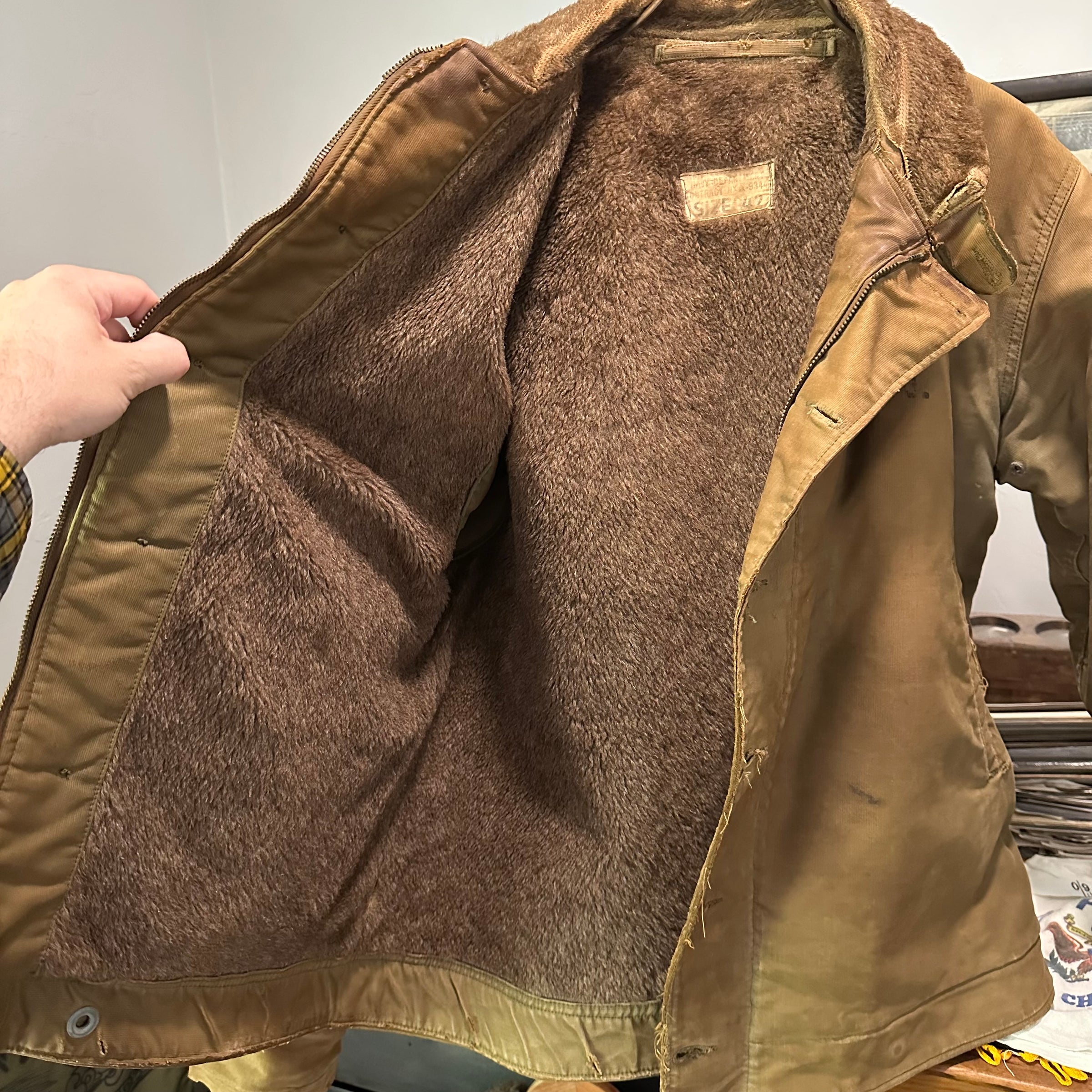 1940’s WWII USN N-1 Deck Jacket Size 42