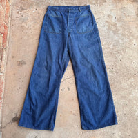 1940’s/50’s USN Denim Trousers 32” x 30”