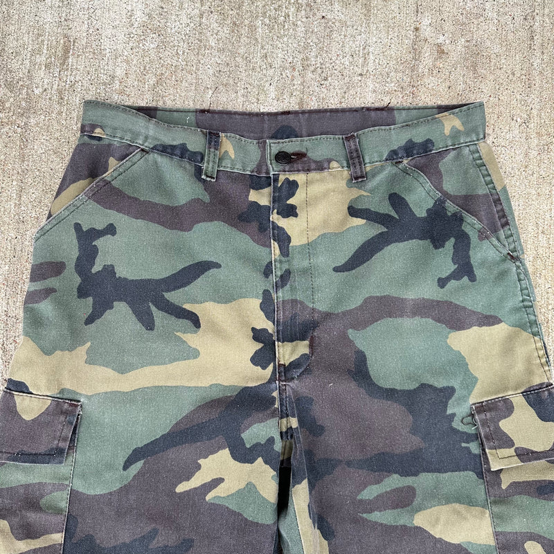 1980’s Liberty Woodland Camo Hunting Fatigue Pants 33” x 31”