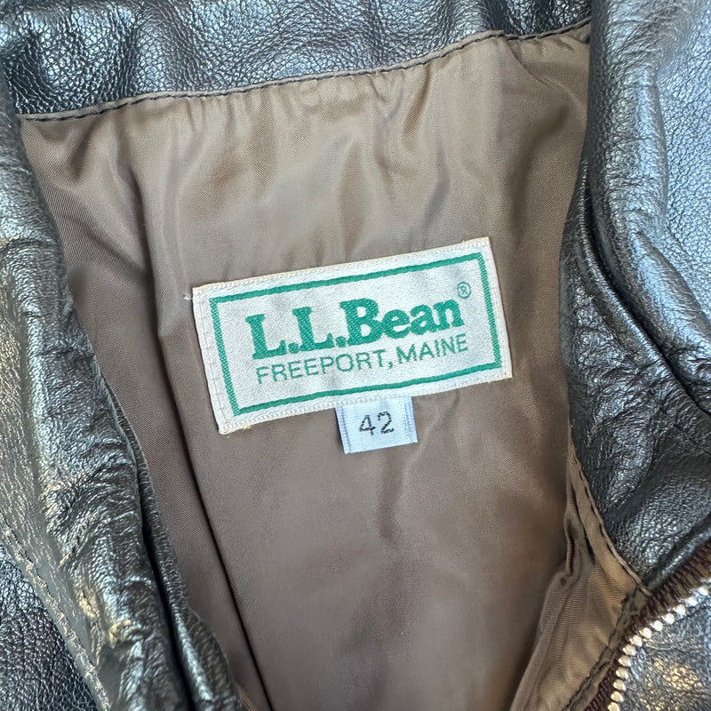 1980’s LL Bean A-2 Style Leather Jacket Size 42