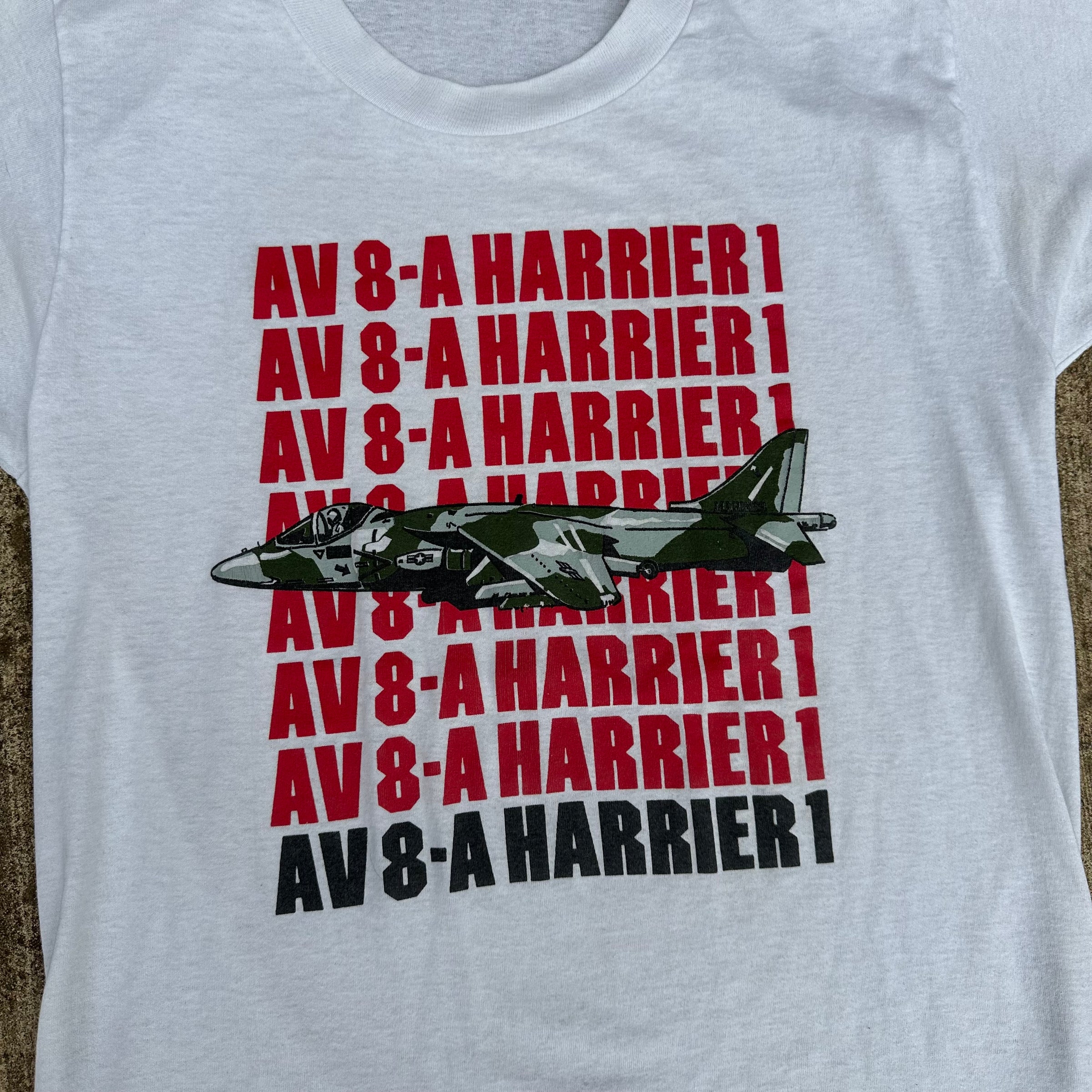 1980’s AV 8-A Harrier 1 Fighter Jet T-Shirt S/M
