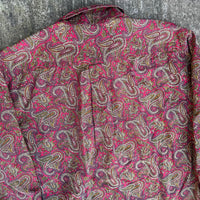 1990’s J Crew Paisley Button Down Shirt Large