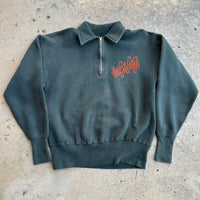 1940’s/50’s Oklahoma A&M Flock Print Quarter Zip Sweatshirt