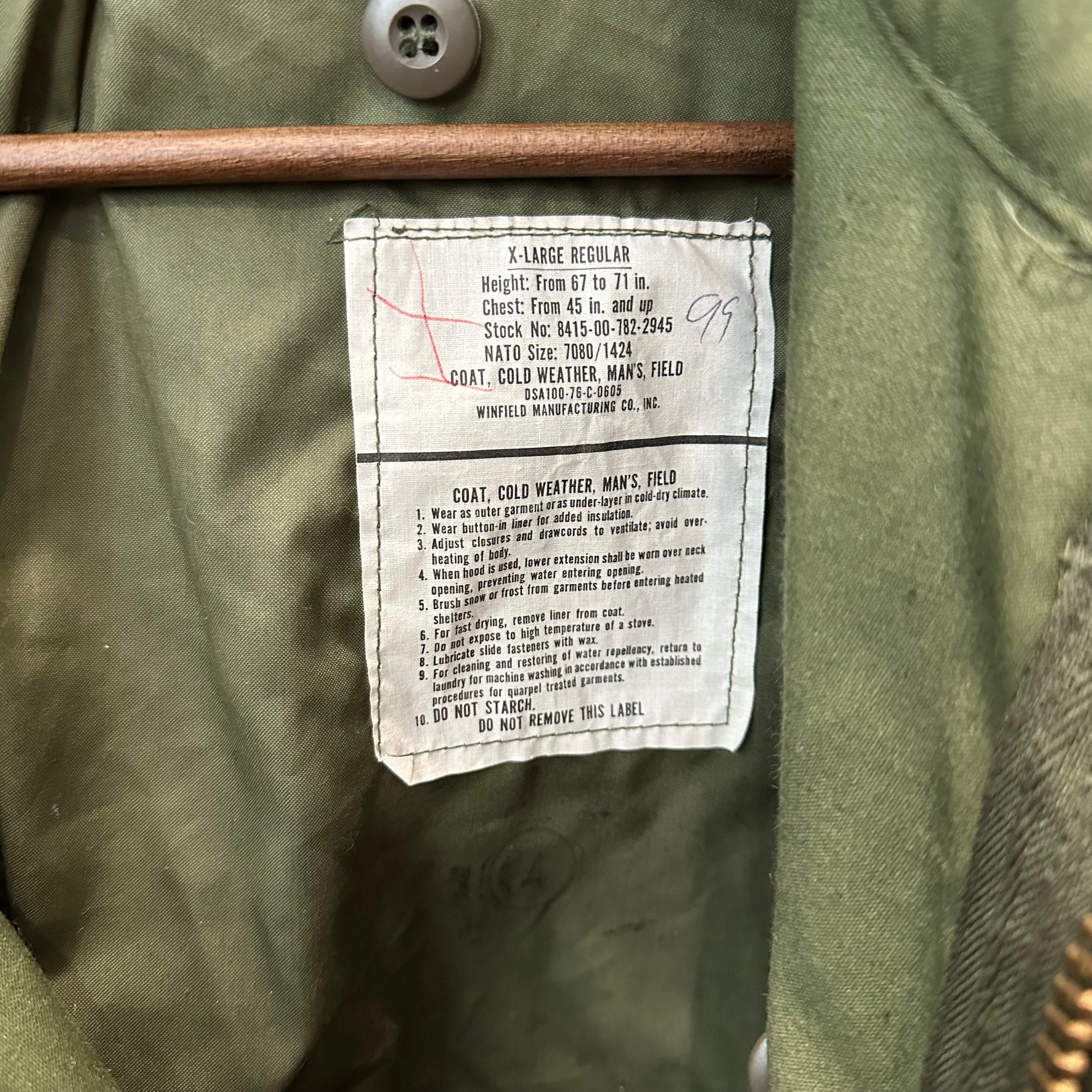 1970’s Deadstock M-65 Field Jacket XL Regular