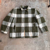 1960’s Sentinal Green Plaid Wool Jacket XL
