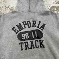 1990’s Emporia Track Russell Athletic Hooded Sweatshirt Large