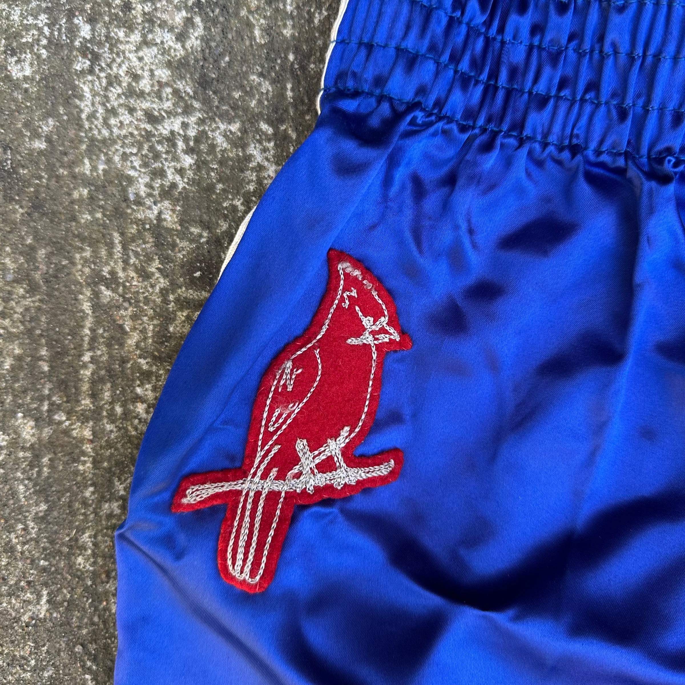 1960’s Rawlings Cardinal Patch Satin Athletic Shorts 23” - 35” Waist