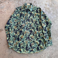 1960’s/70’s Vietnam War Era Tailor Made Camo Shirt L/XL