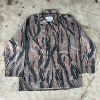 1970’s Neet Products Vertical Tiger Stripe Camo Jacket Large