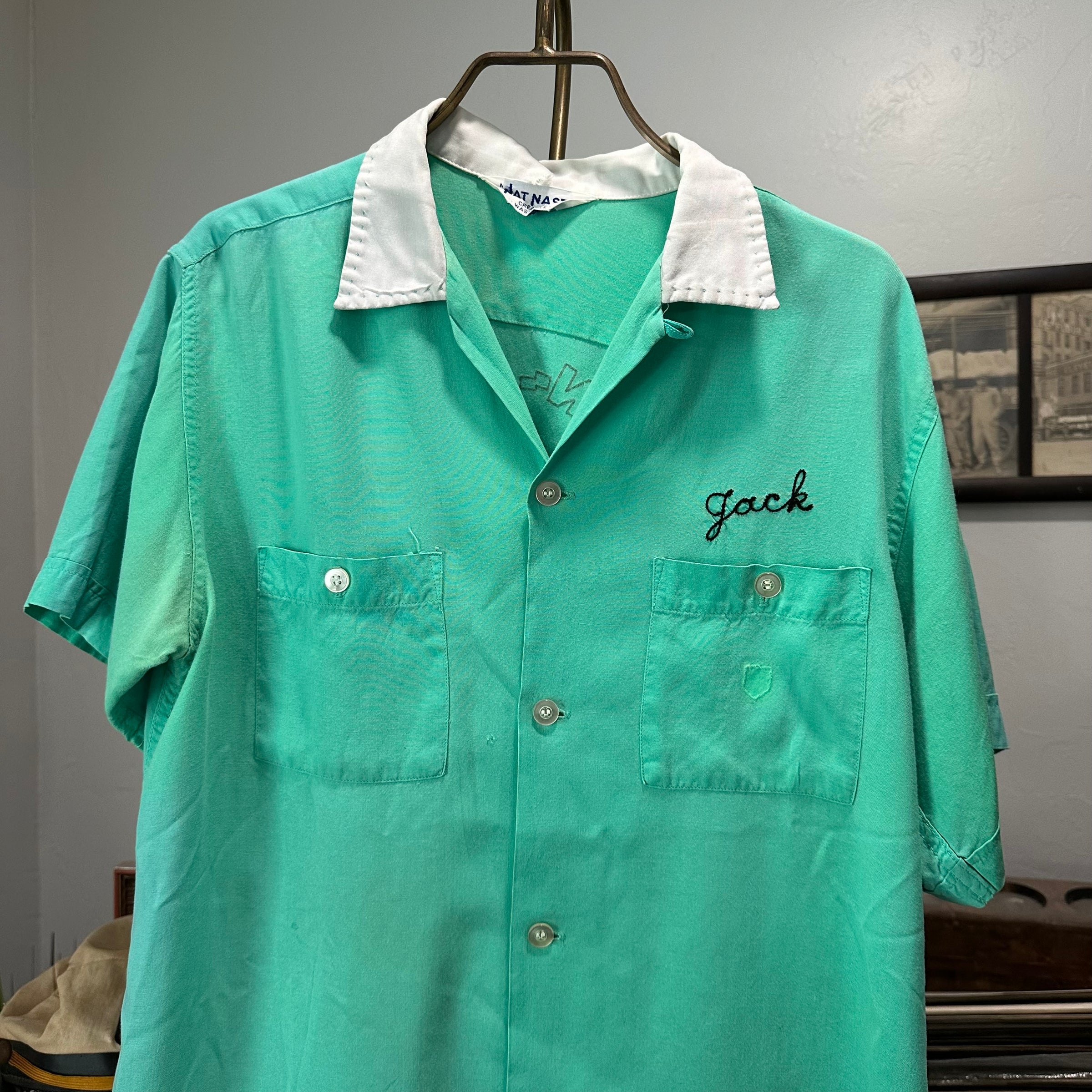 1960’s Mach Jensen Rocket Military Souvenir Bowling Shirt