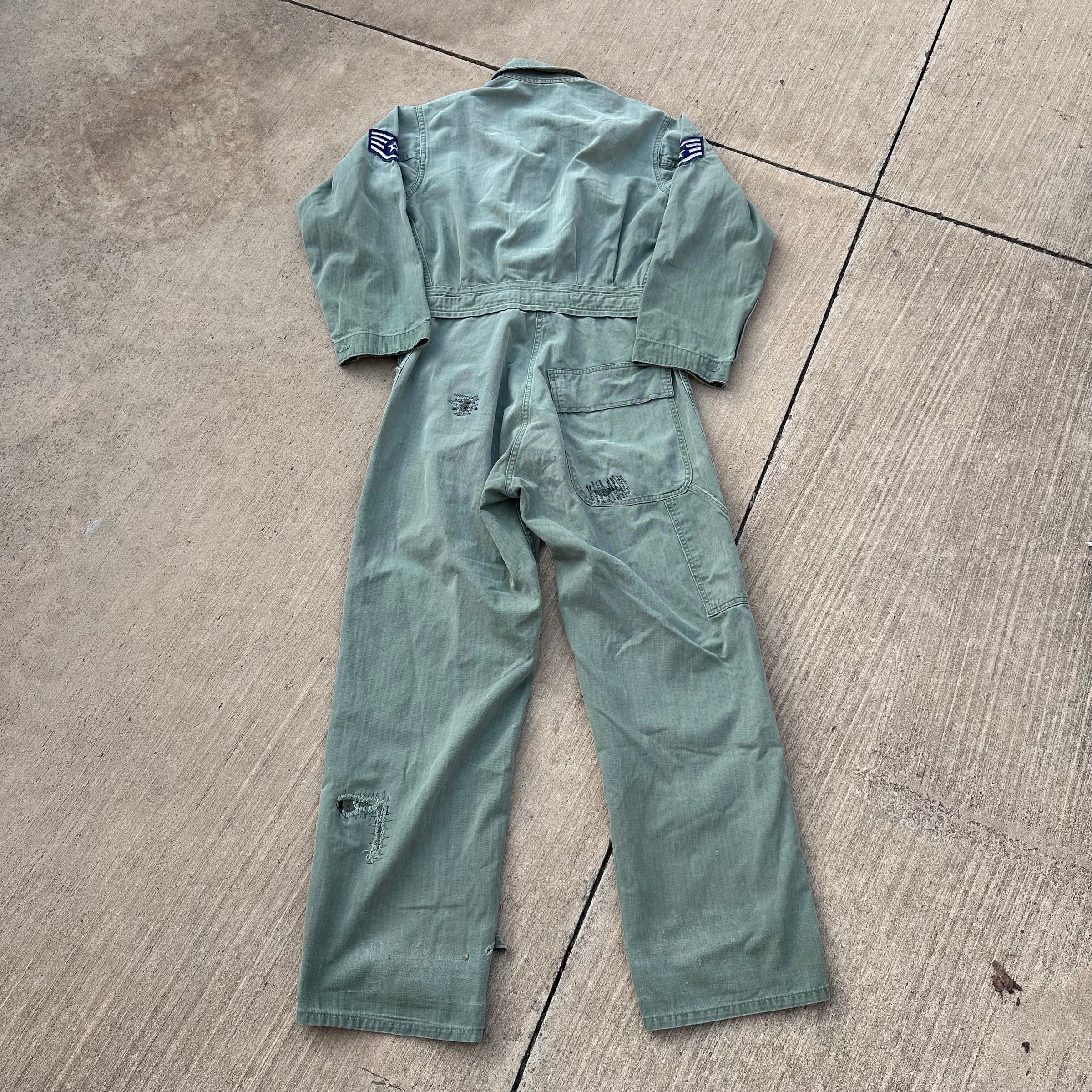 1940’s/50’s USAF Patched HBT Coveralls Small