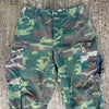 1970’s Multi-Tone “Clown” Camo ERDL/Woodland RDF Jungle Pants Medium Long