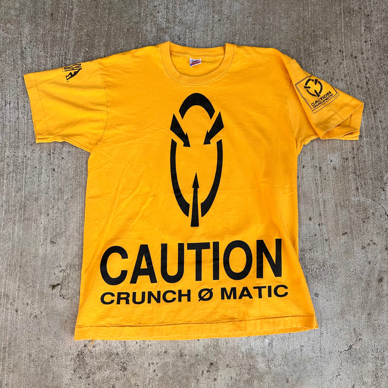 1990 Crunch-Ø-Matic Caution/Antiplastik 12” Promo T-Shirt XL