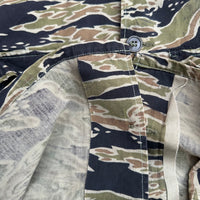 1960’s/70’s Vietnam War Late War Tiger Stripe Camo Shirt Asian Medium