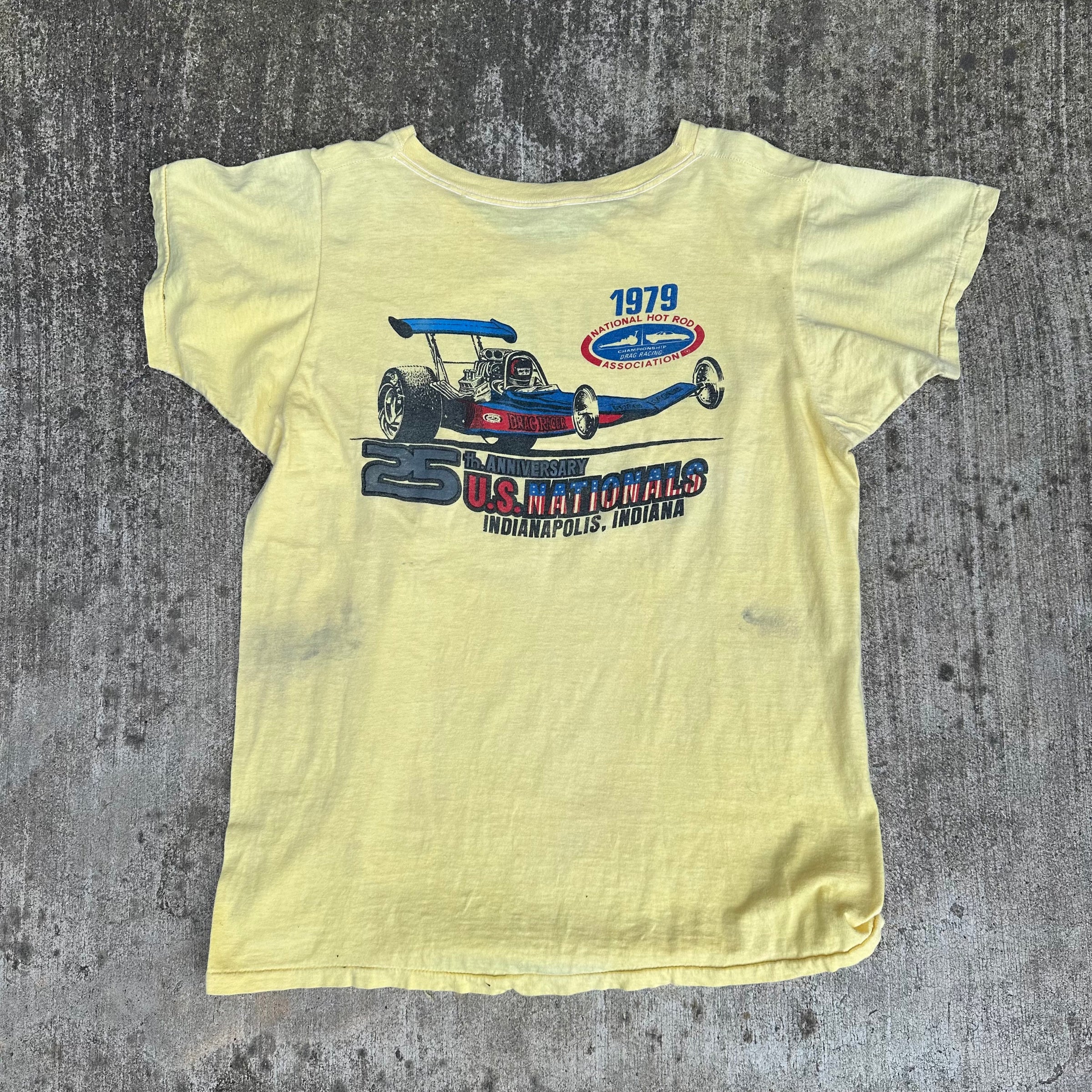 1970 NHRA Spring Nationals Drag Racing T-Shirt Medium