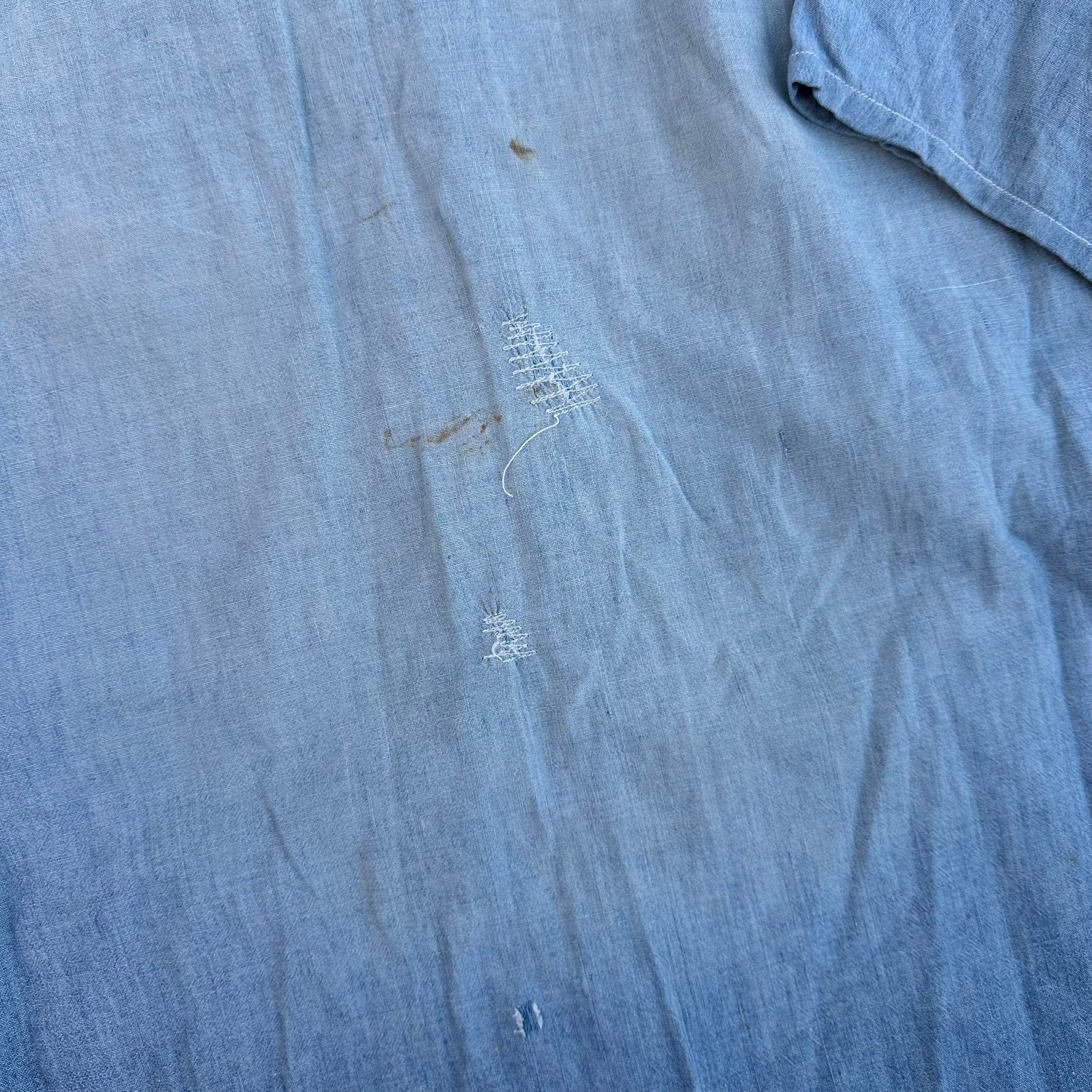 1940’s Stenciled WWII USN Chambray Shirt