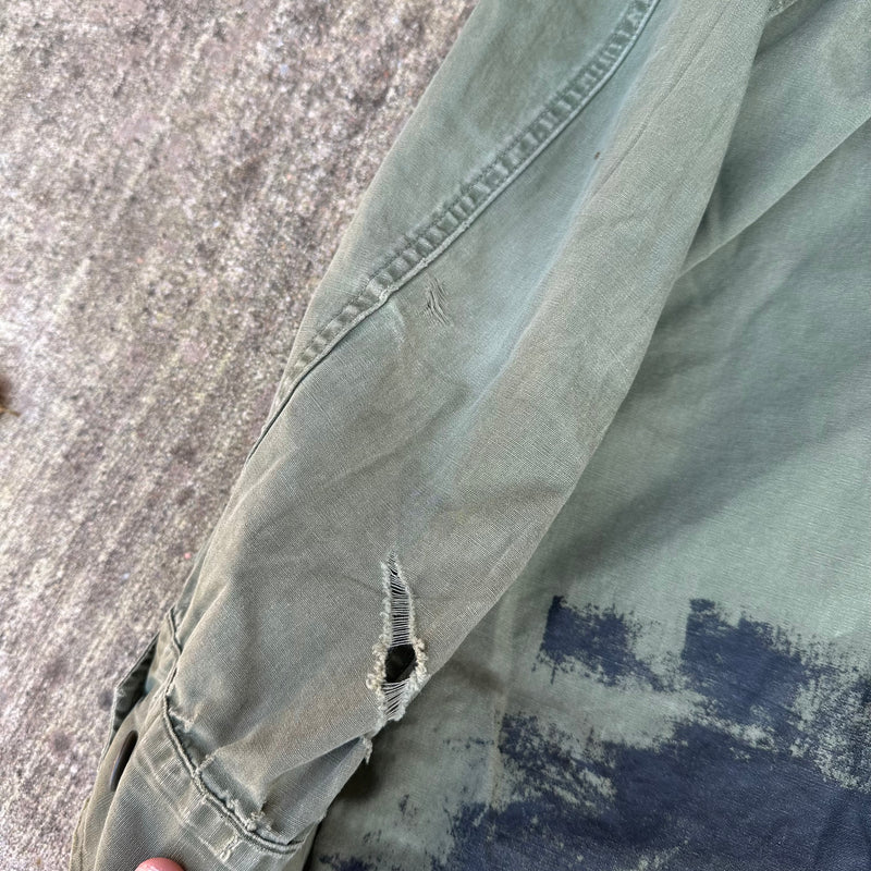 1960’s Painted Poplin Jungle Jacket 22” Chest
