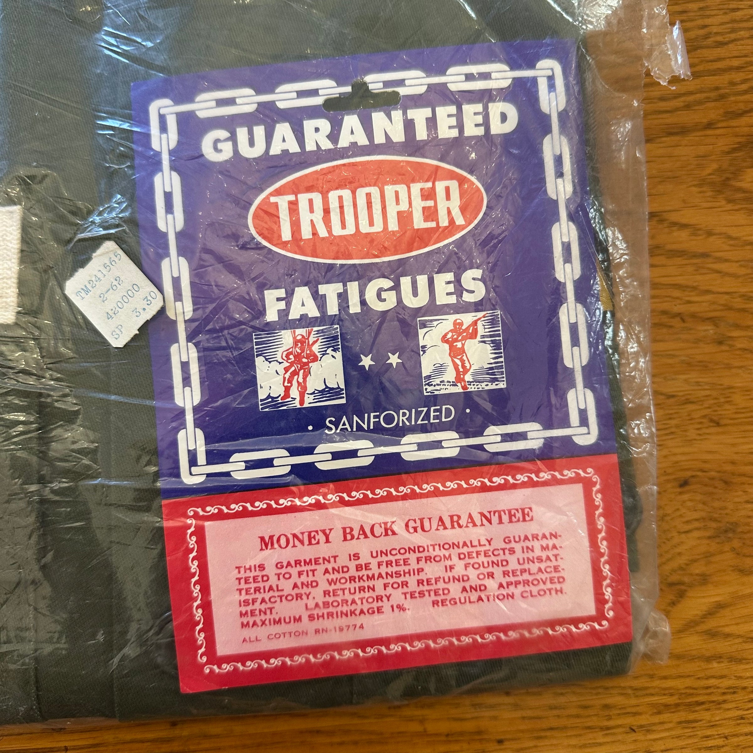 1960’s Deadstock Trooper Fatigue Shirt Small