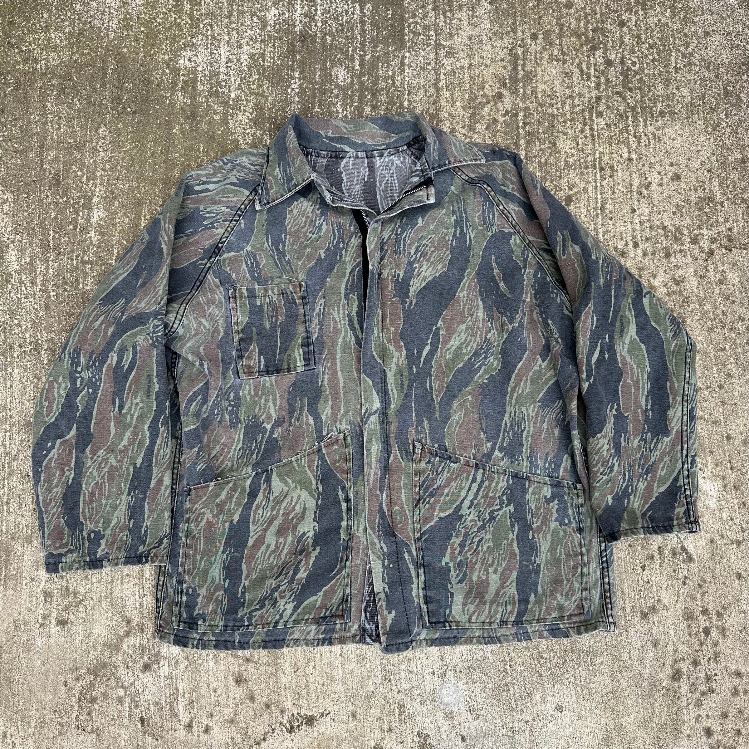 1970’s Ranger Reversible Vertical Tiger Stripe Hunting Jacket