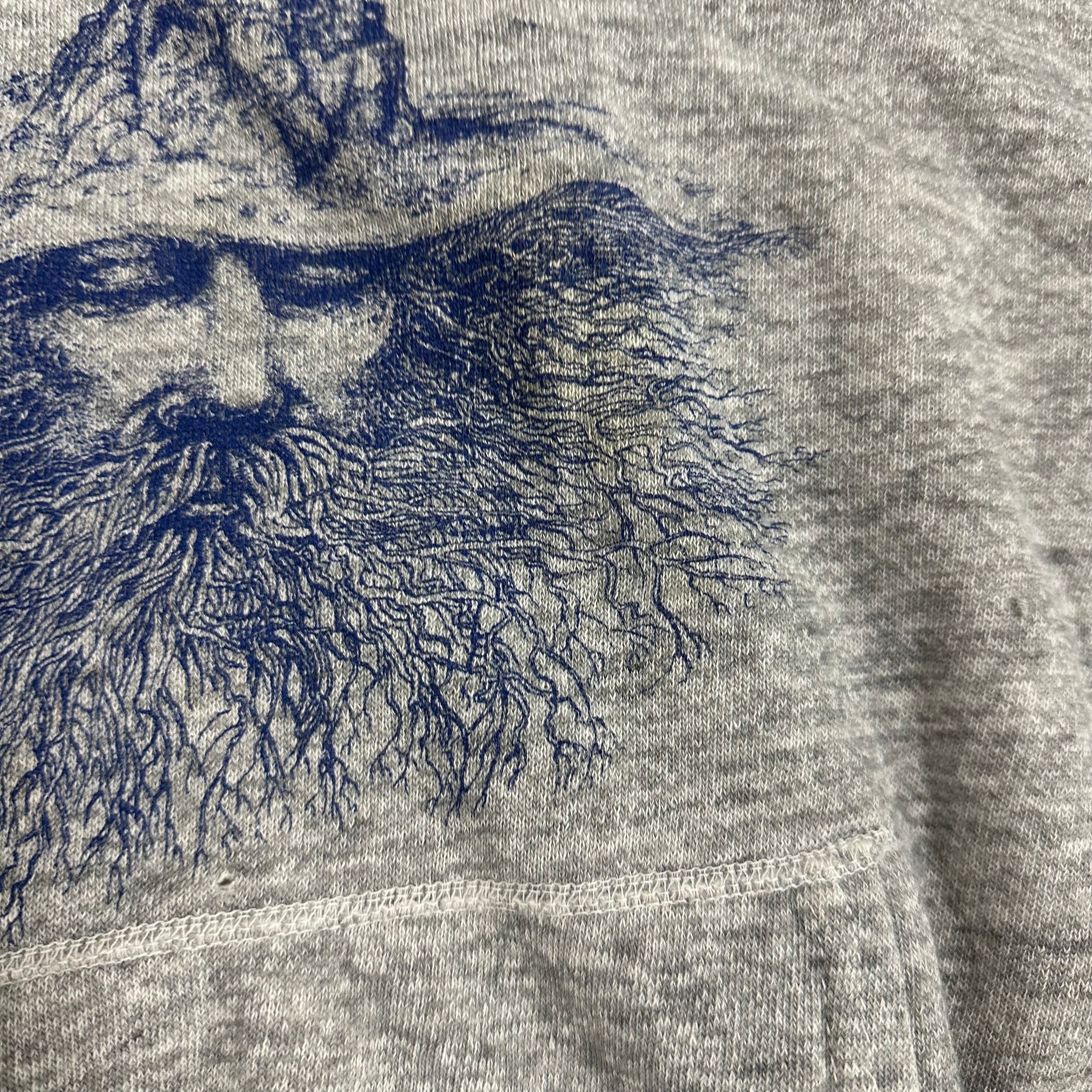 1970’s/80’s Nick Nicholson Tree Roots Man Hooded Sweatshirt 23” Chest