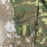 1960’s Vietnam War Poplin ERDL Camo Jungle Jacket Medium Regular