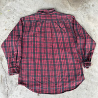 1990’s Old School Plaid Cotton Flannel Shirt